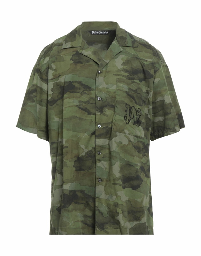 Photo: Palm Angels Mens Shirt Military in Green
