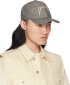 Rick Owens DRKSHDW Gray Hollywood Baseball Cap