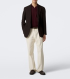 Saman Amel David cashmere and silk polo shirt