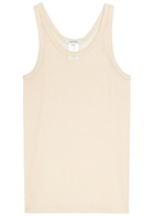 Lemaire Ribbed Fine-knit top Yellow Light