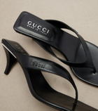 Gucci Vittoria leather thong sandals