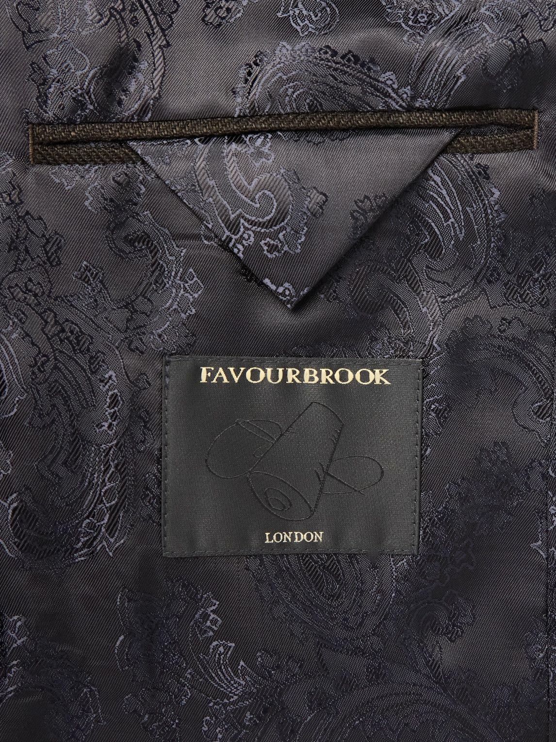 Favourbrook - Randwick Slim-Fit Faille-Trimmed Herringbone Linen and Silk-Blend Tuxedo Jacket - Brown
