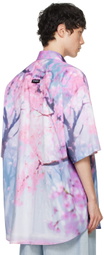 VETEMENTS Purple Anime Short Sleeve Shirt