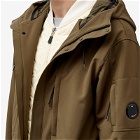 C.P. Company Men's Shell-R Hooded Parka Jacket in Ivy Green