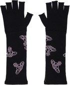Vivienne Westwood Black Fingerless Long Gloves