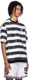 AAPE by A Bathing Ape Black & White Striped T-Shirt