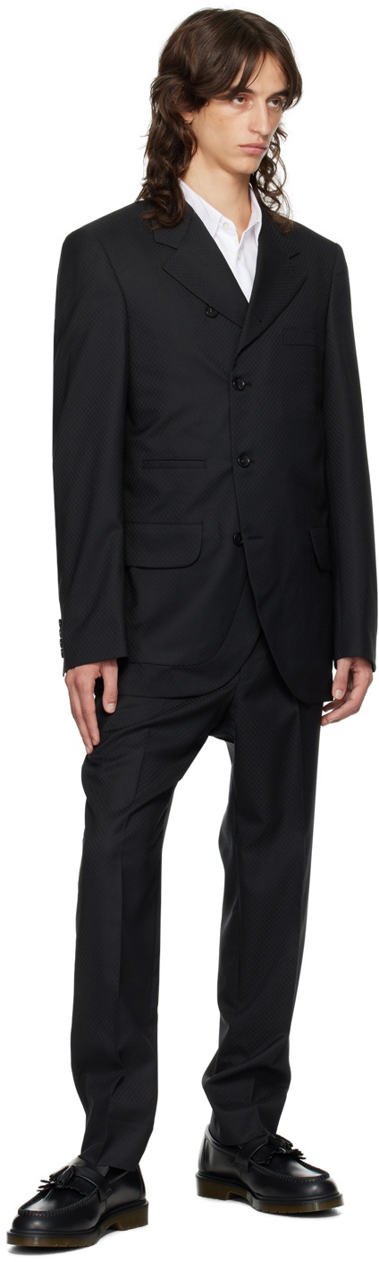 Comme des Garçons Homme Deux Black Wool Trousers
