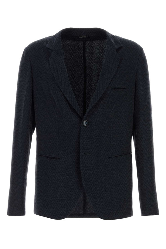 Photo: Giorgio Armani Embroidered Cupro Blend Blazer