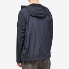 Stone Island Men's Crinkle Reps Hooded Jacket in Navy