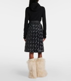 Moncler Grenoble Matelassé midi skirt