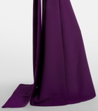Safiyaa Lunelle embellished off-shoulder crêpe gown