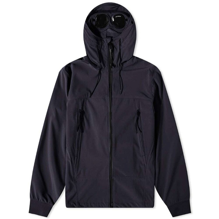 Photo: C.P. Company Men's C.P. Shell-R Goggle Jacket in Total Eclipse