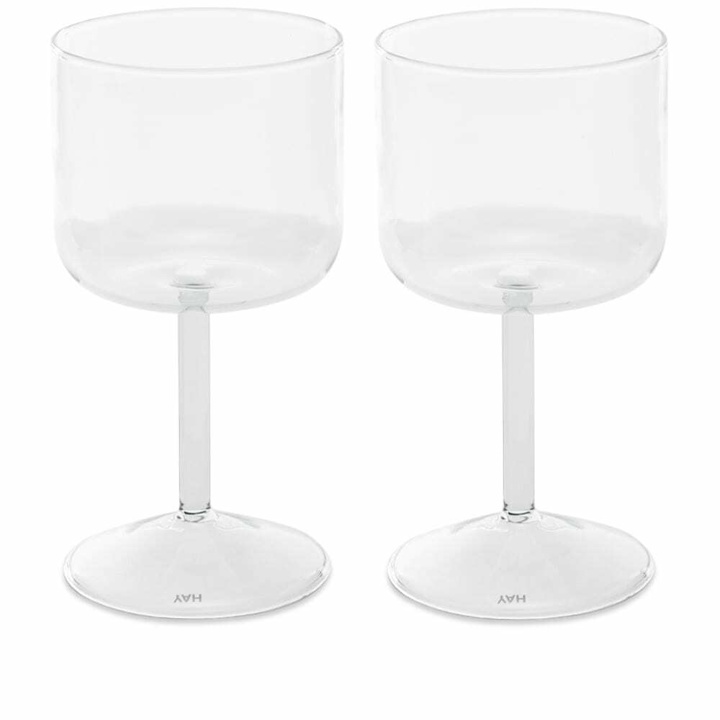 Photo: HAY Tint Wineglass - Set Of 2 in Clear