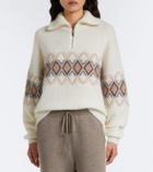 Fusalp Mireva mohair-blend half-zip sweater