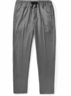 Altea - Martin Straight-Leg Cotton-Twill Drawstring Trousers - Gray