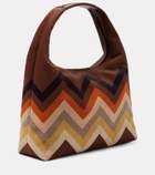 Missoni Printed suede tote bag
