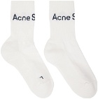 Acne Studios White Ribbed Socks