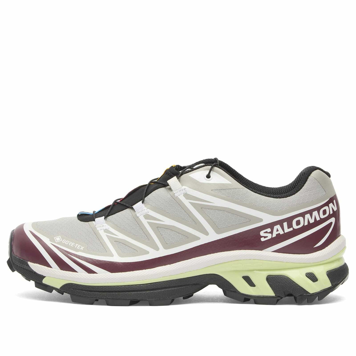 Salomon XT-6 GTX Sneaker in Paloma/Maroon Banner/Butterfly