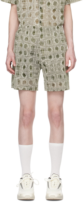 Photo: Olly Shinder Green Warp Shorts