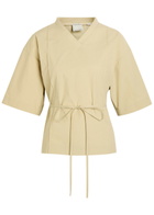 Calvin Klein Lynn Cotton-poplin T-shirt Green
