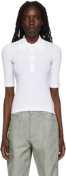 Rosetta Getty White Cotton Polo