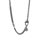 Alexander McQueen Men's Snake Coin Necklace in Silver