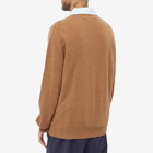 Comme des Garçons Play Men's Overlapping Heart Cardigan in Brown
