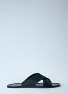 The Row Malick Crossed-Strap Sandals