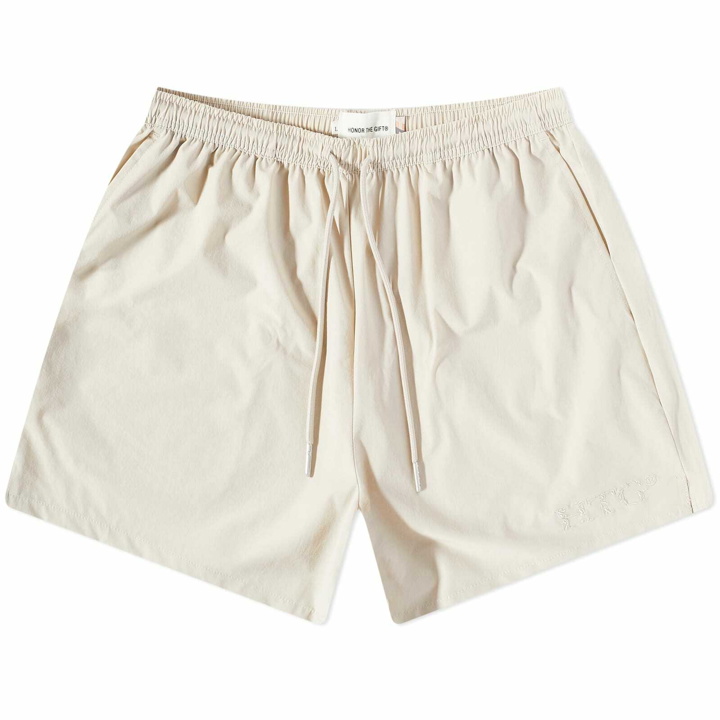 Photo: Honor the Gift Men's Hybrid Shorts in Cream