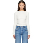 Citizens of Humanity Off-White Waffle Long Sleeve T-shirt