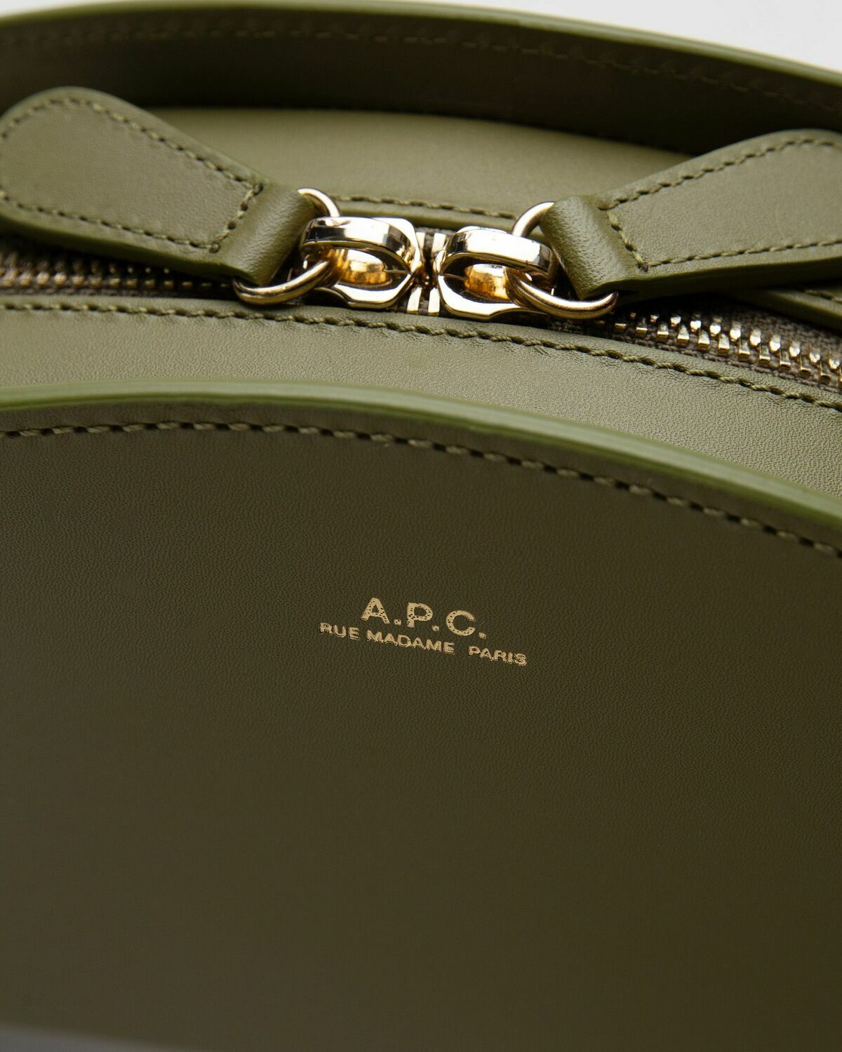 A.P.C. DEMI-LUNE HANDBAG Green Women