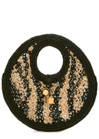 Jacquemus Le Petit Round Spiaggia Raffia Tote bag - Black - One Size