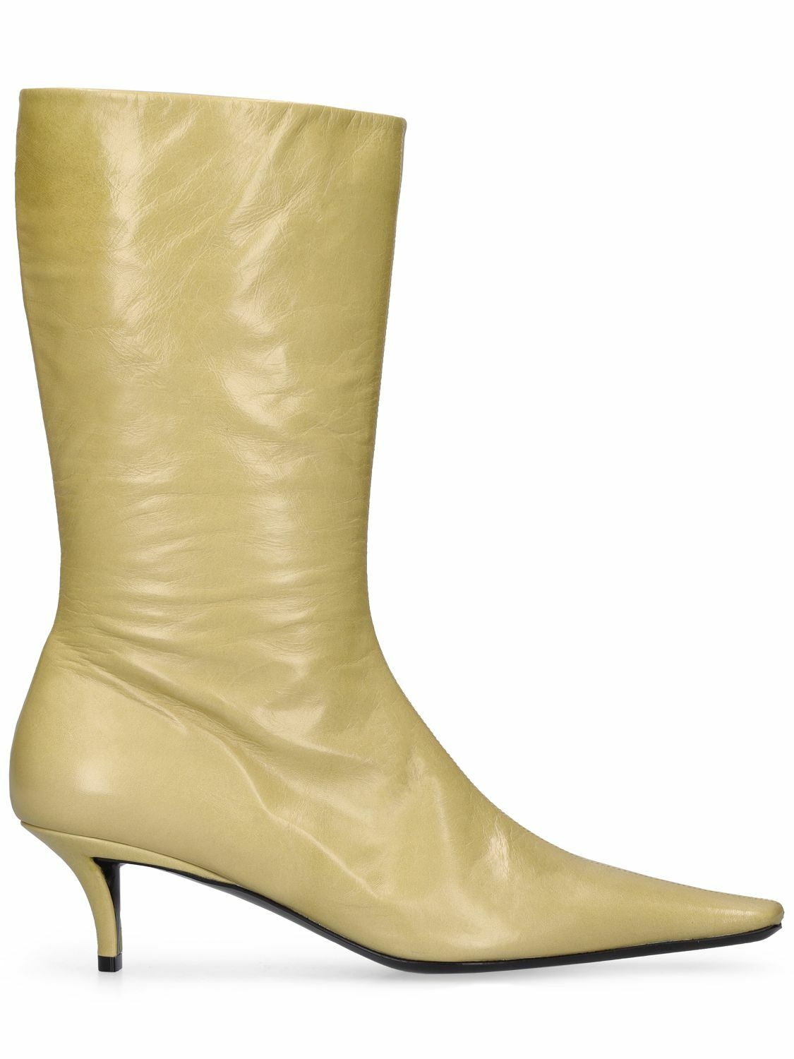 Photo: JIL SANDER - 50mm Leather Ankle Boots