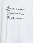 Brioni Mens T-shirt in White