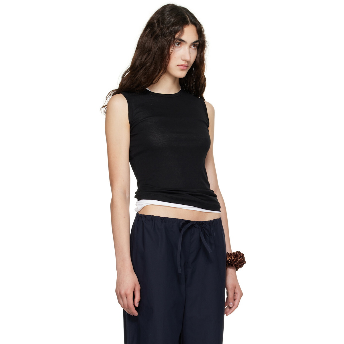 FLORE FLORE Black Esmé LW Tank Top