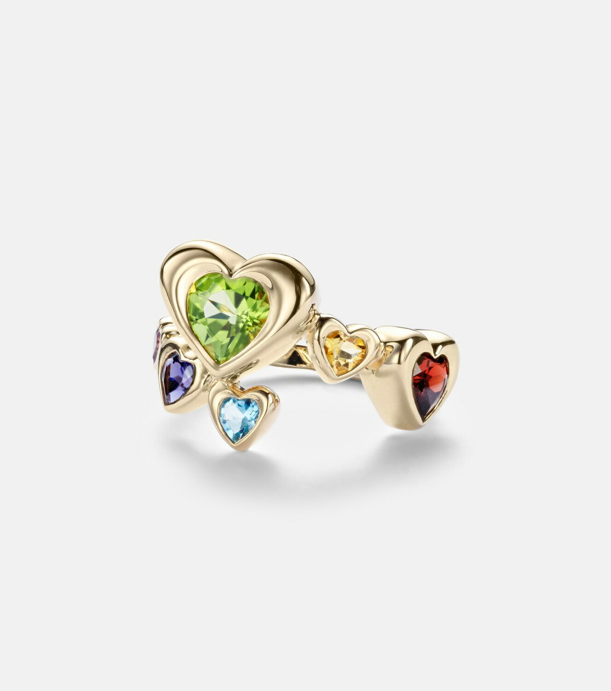 Roxanne First 14kt gold ring with sapphires