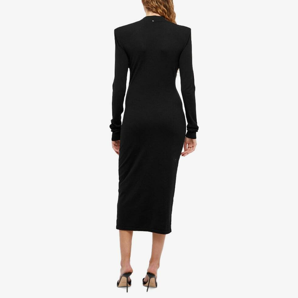 zora coated knit dress Zora Canvas Stripe Button Drown Mini Dress IVORY/BLACK / M