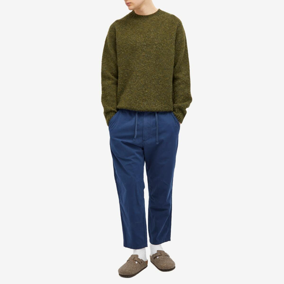 Universal Works Men's Summer Canvas Hi Water Trousers in Navy