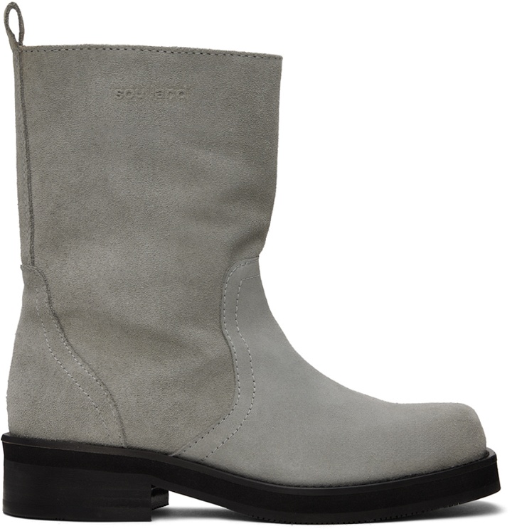 Photo: Soulland Gray Delaware Suede Boots
