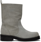 Soulland Gray Delaware Suede Boots