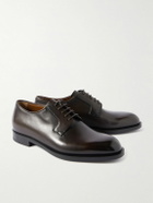 Zegna - Leather Derby Shoes - Brown
