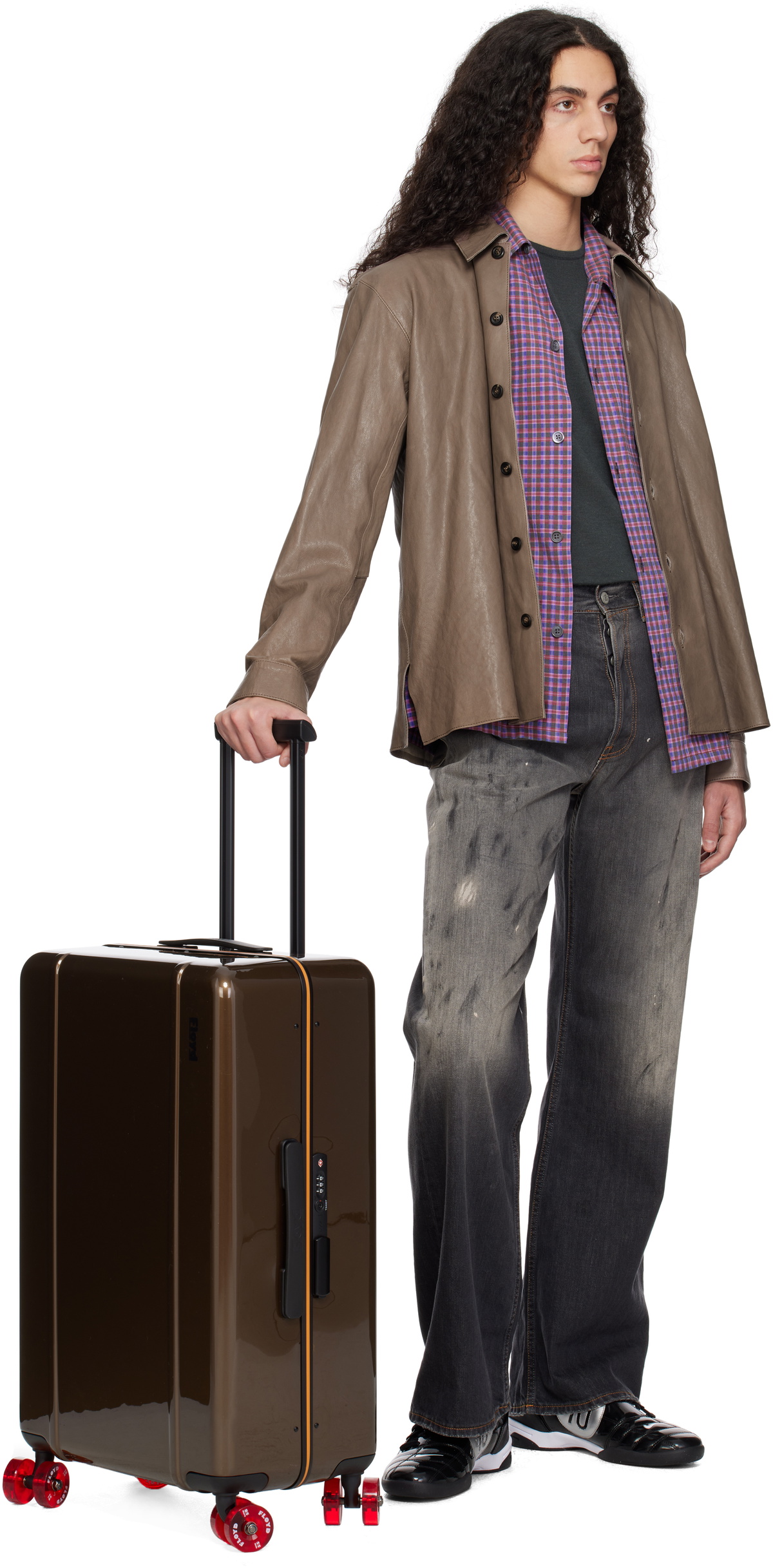 Floyd Brown Check-In Suitcase