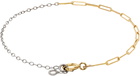 Yvonne Léon White Gold & Gold Solitaire Bracelet