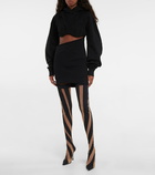 Jimmy Choo - x Mugler over-the-knee sock boots