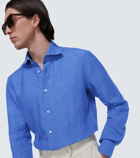 Kiton - Long-sleeve linen shirt