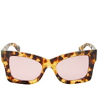 Miu Miu Eyewear Women's 08WS Sunglasses in Havana/Violet