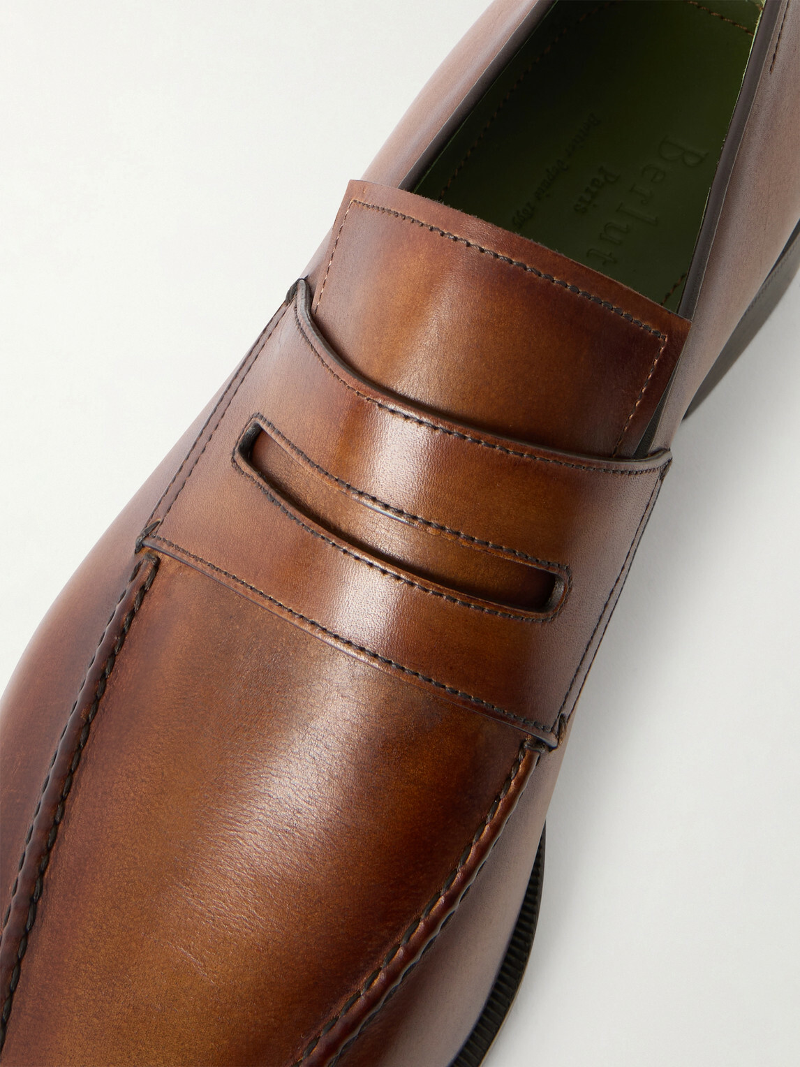 Berluti - Andy Demesure Venezia Leather Loafers - Brown