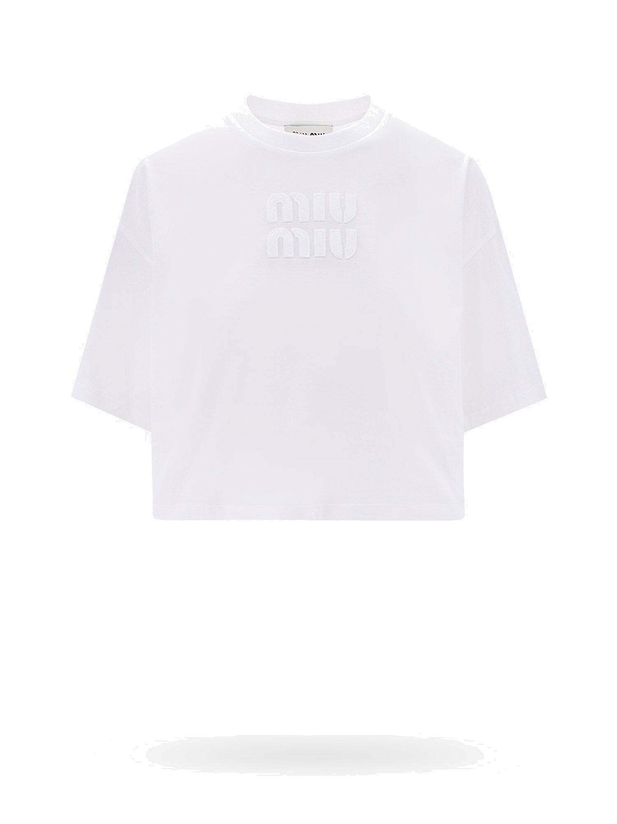 Miu Miu T Shirt White Womens Miu Miu