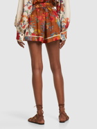 ZIMMERMANN - Ginger Printed Relaxed Fit Silk Shorts