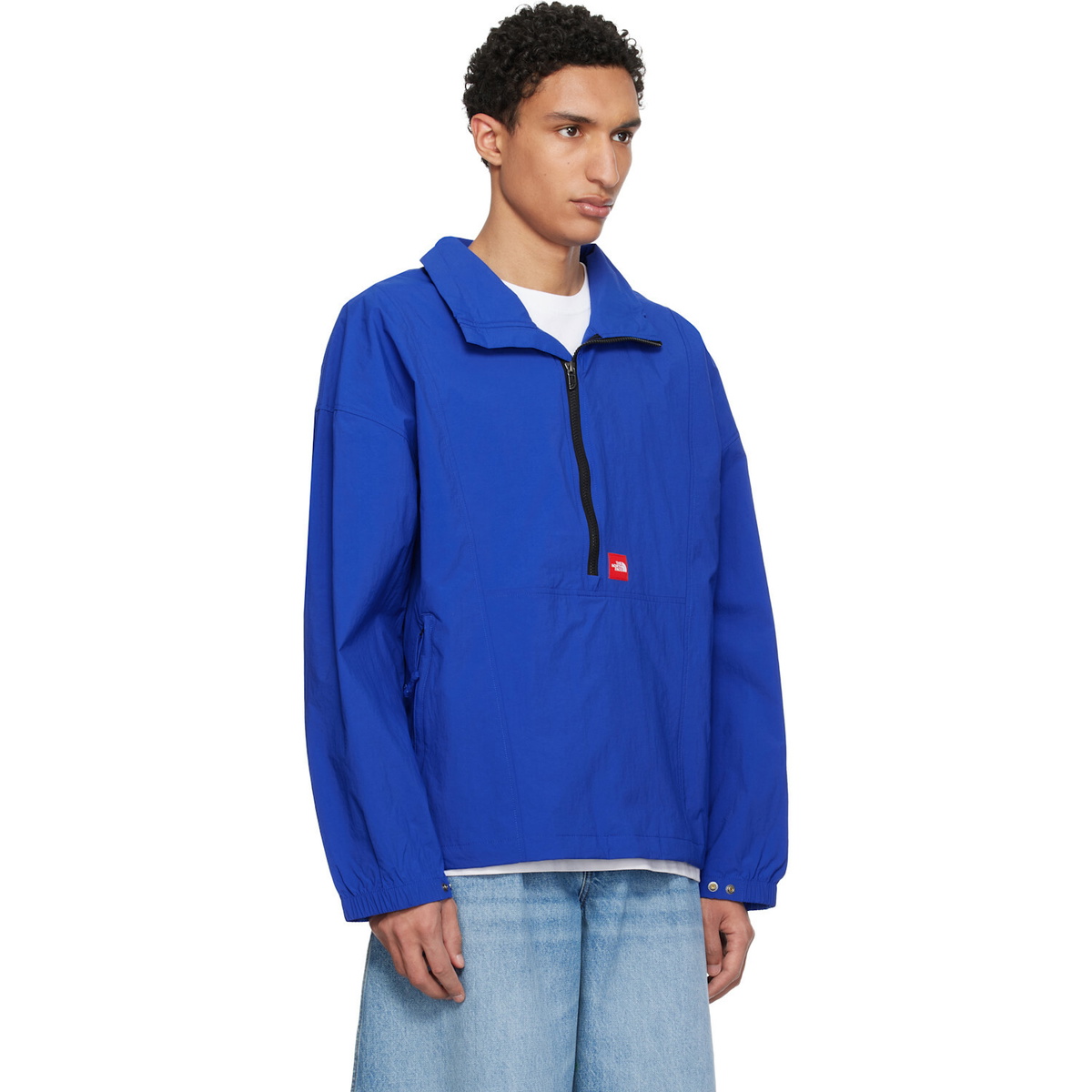 The North Face Navy TNF Red Box Taslan Jacket